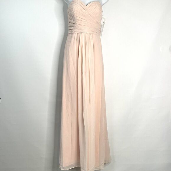 Bill Levkoff Pink Bridesmaid Dress Prom Formal Full Length Size‎ 10 Sample - Picture 1 of 5